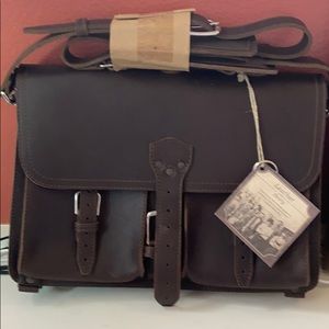Brand New Saddleback Brown Briefcase